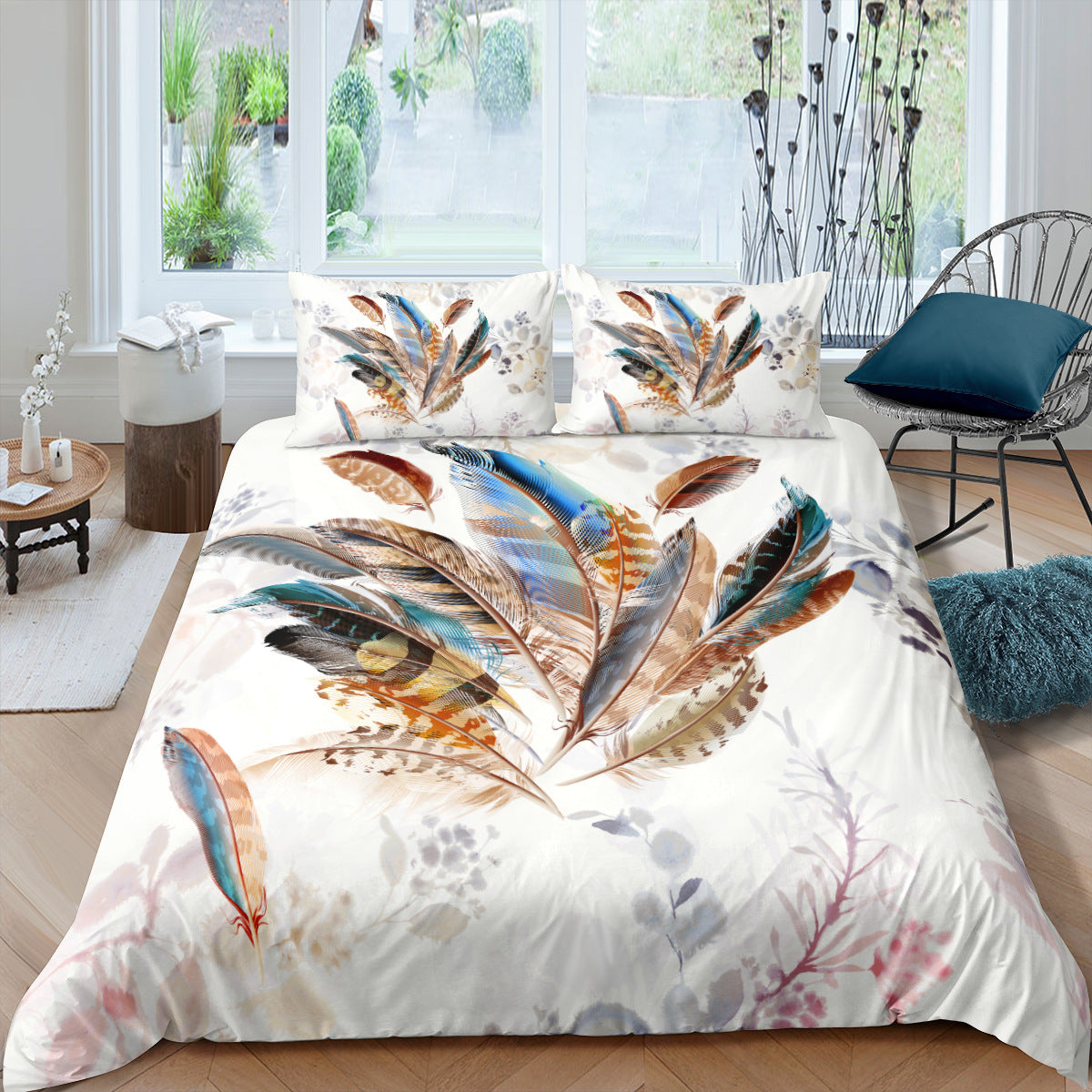 Digital Printing Quilt Cover Three-piece Foreign Trade Dream Catcher Series