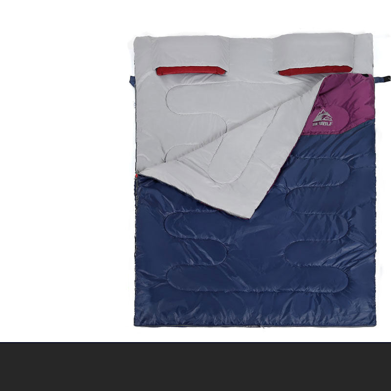 Winter Envelope Thickened Warm Double Sleeping Bag