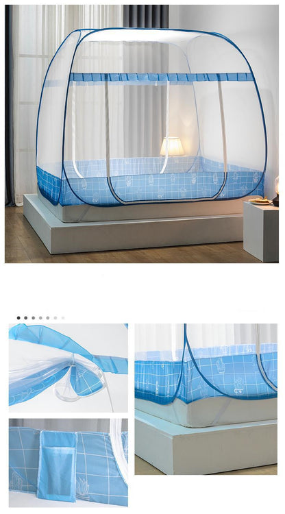 Mosquito Net Household Installation-Free Anti-Fall 1.8m Bed Yurt 1.2 Student Dormitory 1.5m Double Thickening Foldable