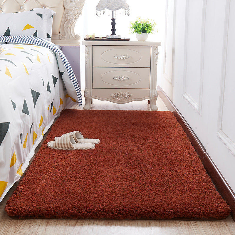 Wool Velvet Small Carpet Bedroom Full Of Floor Mats In Front Of The Bed