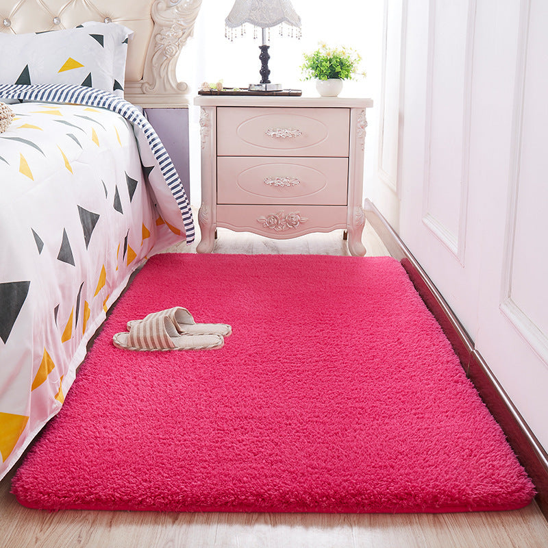 Wool Velvet Small Carpet Bedroom Full Of Floor Mats In Front Of The Bed