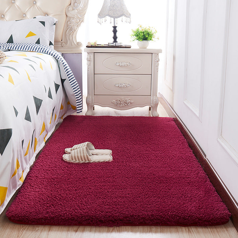 Wool Velvet Small Carpet Bedroom Full Of Floor Mats In Front Of The Bed