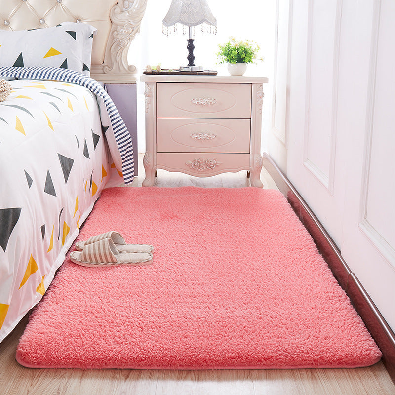 Wool Velvet Small Carpet Bedroom Full Of Floor Mats In Front Of The Bed