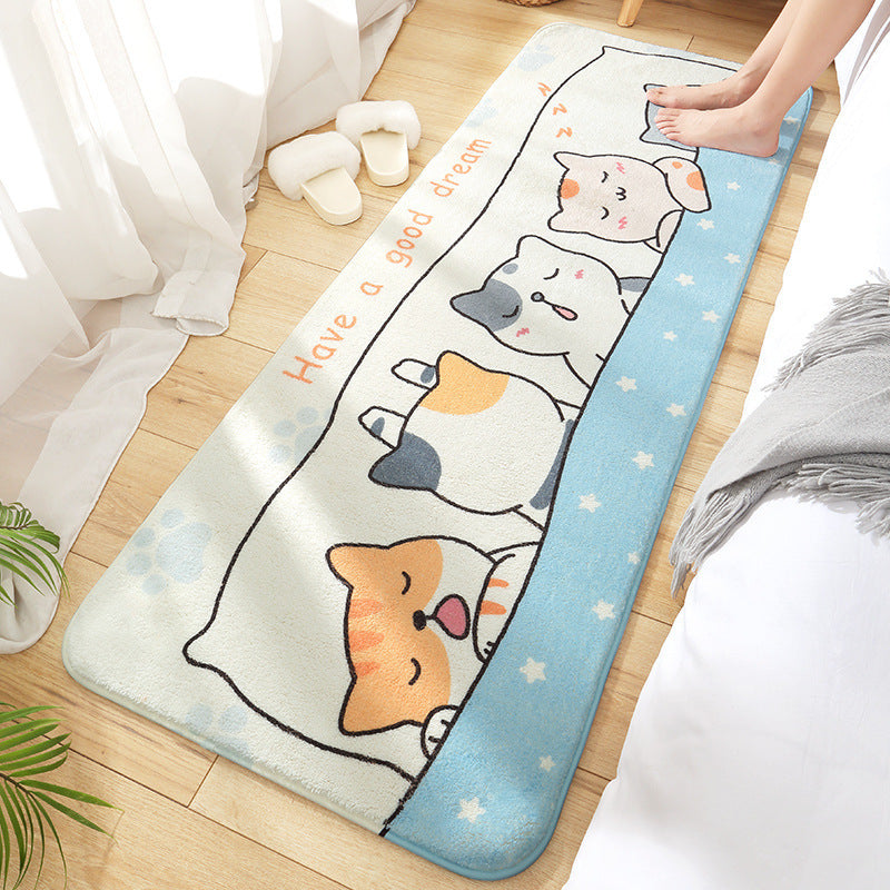 Tapis de chevet à dessin animé pour la maison