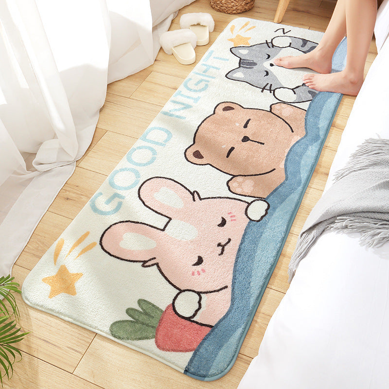 Tapis de chevet à dessin animé pour la maison