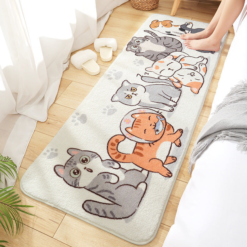 Tapis de chevet à dessin animé pour la maison