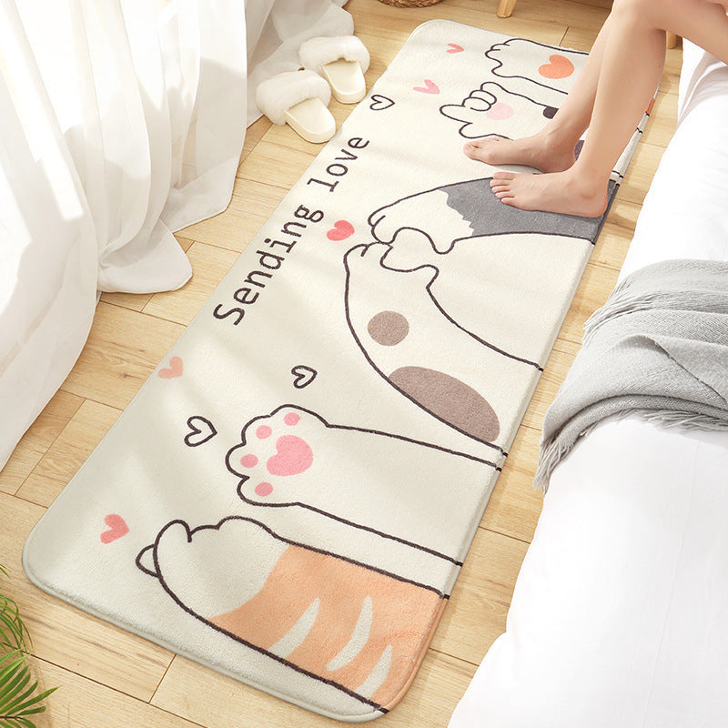 Tapis de chevet à dessin animé pour la maison