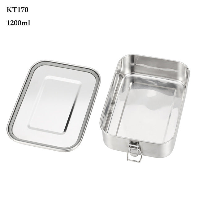 G.a HOMEFAVOR Custom Lunch Box For Kids Food Container Bento Box 304 Top Grade Stainless Steel Storage Thermal Metal Box Stock