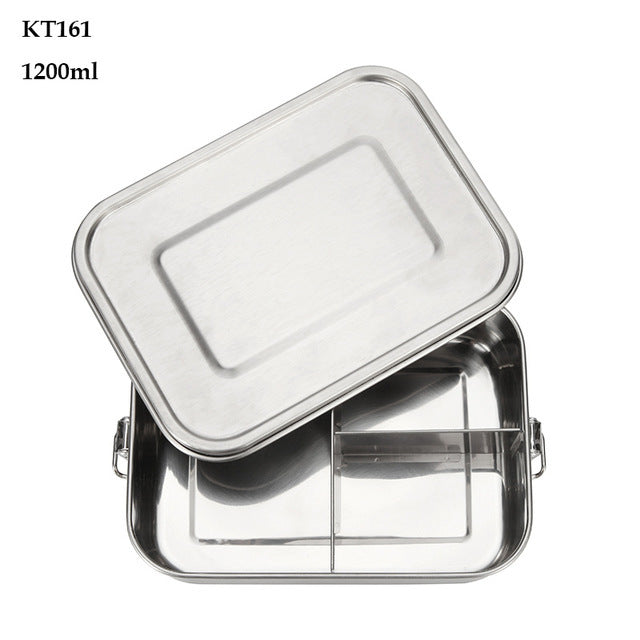 G.a HOMEFAVOR Custom Lunch Box For Kids Food Container Bento Box 304 Top Grade Stainless Steel Storage Thermal Metal Box Stock