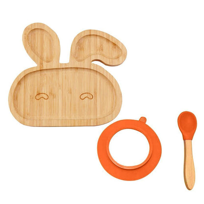 Baby Toddler Bamboo Bowl   Spoon Feeding Cutlery Set Ca