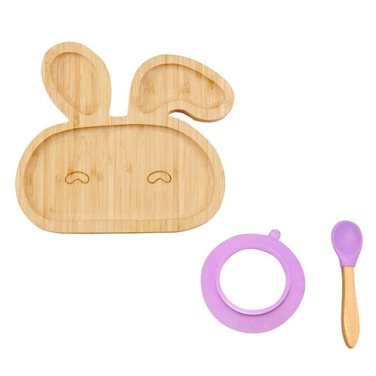 Baby Toddler Bamboo Bowl   Spoon Feeding Cutlery Set Ca