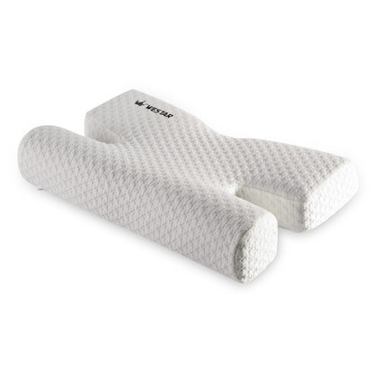 Almohada para dormir de lado sin presión en la cara Almohada cervical Almohada facial antiarrugas para ayudar a dormir Almohada individual de espuma viscoelástica