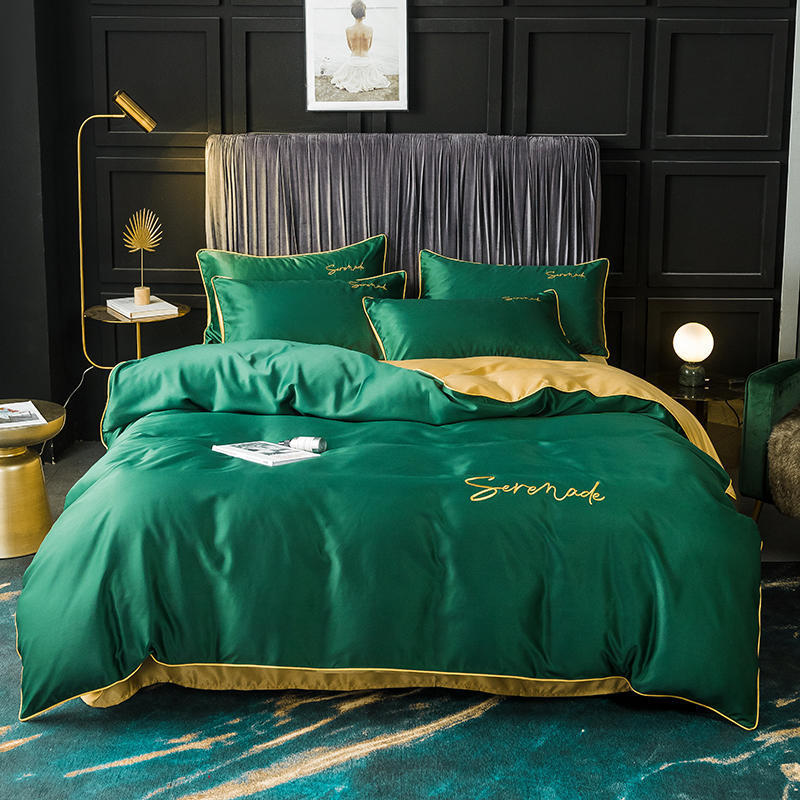 New Serenade Washed Silk Four-Piece Bedding Set Of Four-Piece Bed Linen