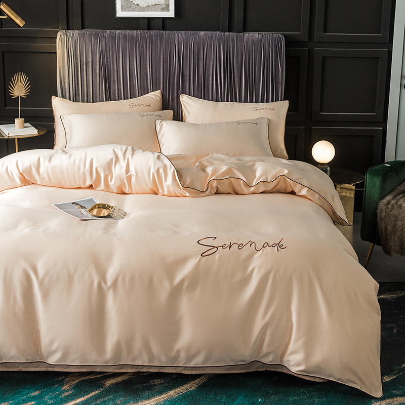 New Serenade Washed Silk Four-Piece Bedding Set Of Four-Piece Bed Linen