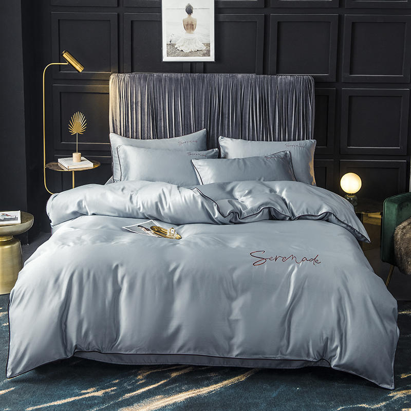 New Serenade Washed Silk Four-Piece Bedding Set Of Four-Piece Bed Linen