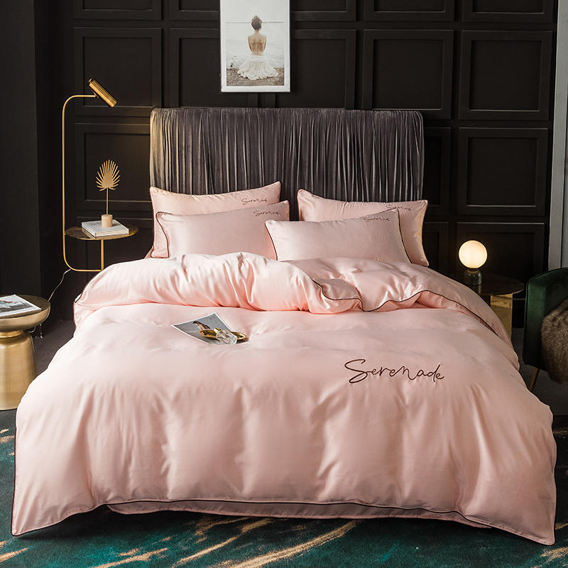 New Serenade Washed Silk Four-Piece Bedding Set Of Four-Piece Bed Linen