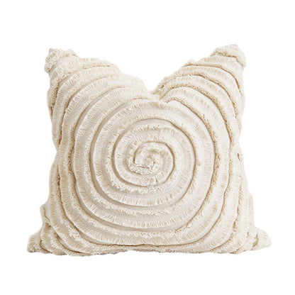 Housse de coussin en coton-tige pour canapé, chambre à coucher, style naturel, moderne et simple, originale, carrée