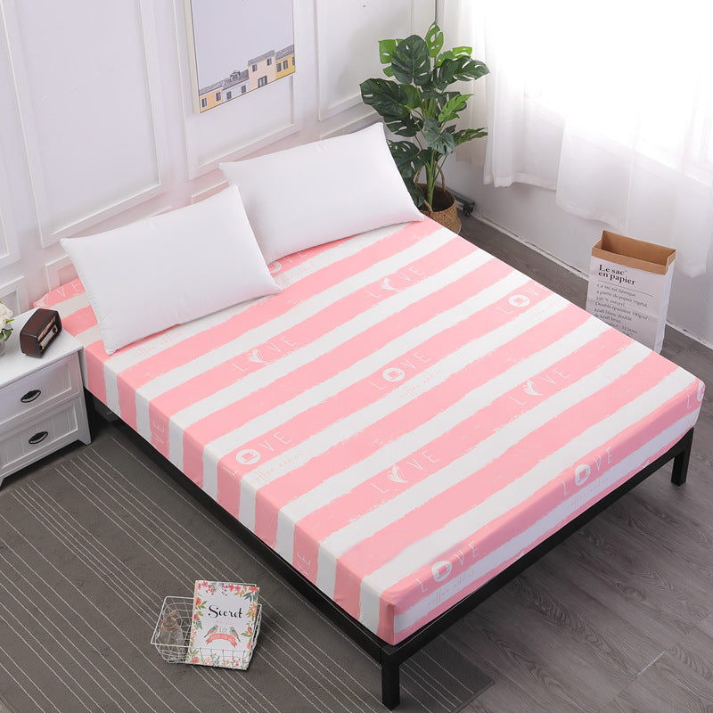 AliExpress Shrimp Waterproof Bed Sheet Printing Dustproof Bed Cover Moisture-proof Mattress Cover Baby Bed Wetting Pack Bed Cover