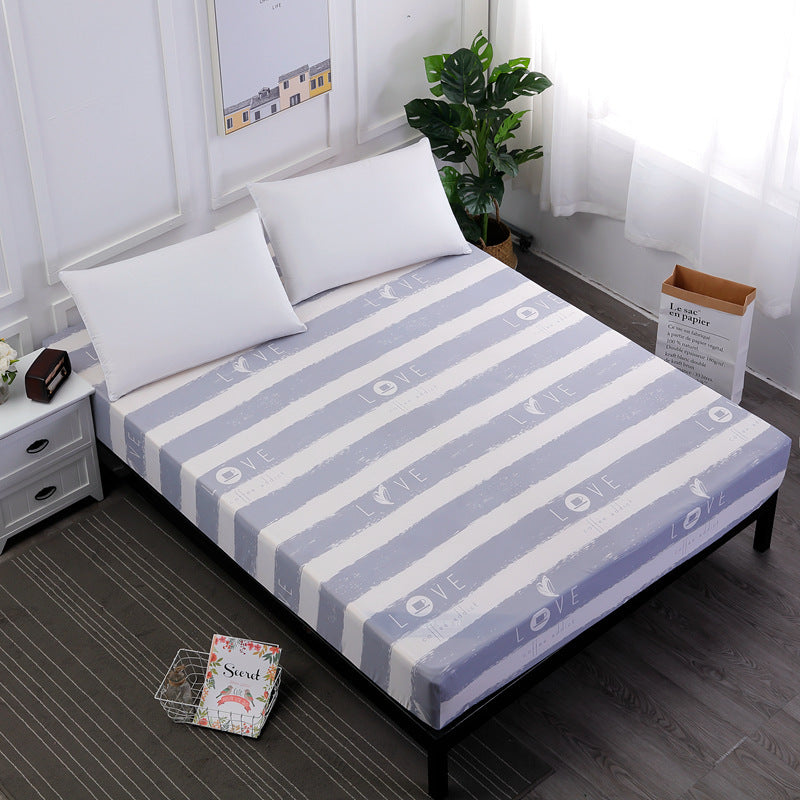 Sábana de cama impermeable con estampado de cama de AliExpress, funda de cama a prueba de polvo, funda de colchón a prueba de humedad, funda de cama para bebé