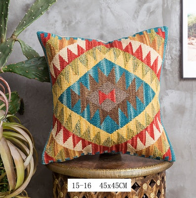 Nordic Pillow Hard Wool Pakistan Imported Handmade Bohemian Retro Pillow