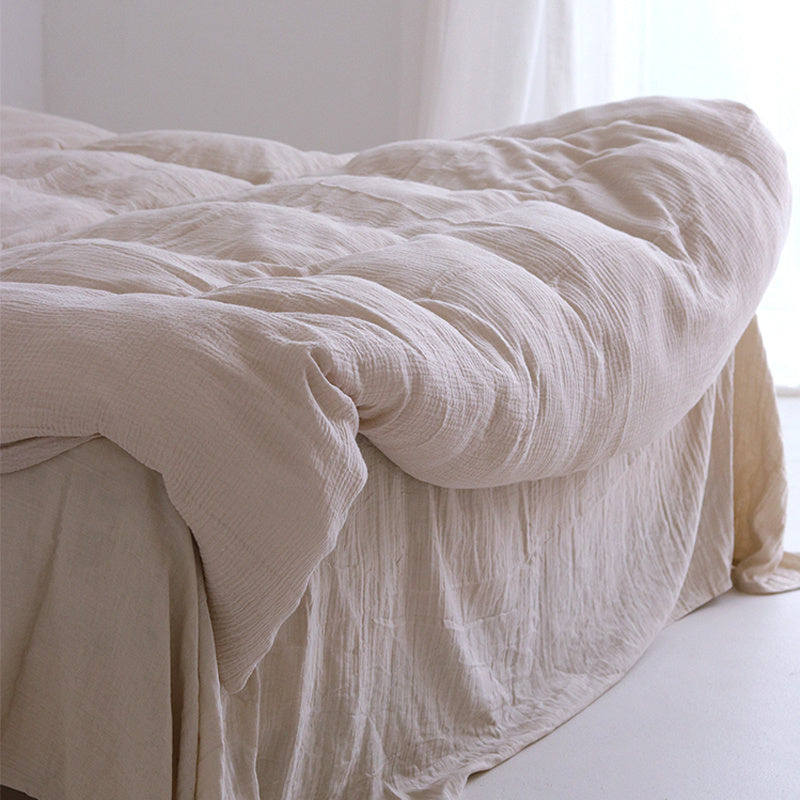 Ensemble de quatre pièces de lavage en coton simple pour la maison