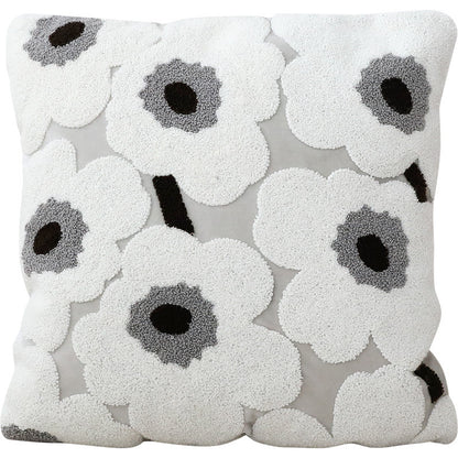 Embroidery Flower Simple Sofa Cushion Cover Living Room Finland Flower Cushion Pillow