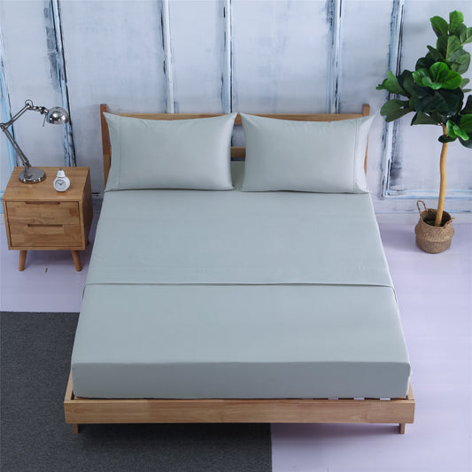 Four-piece Bedding, Bed Sheet, Bed Sheet, Amazon AliExpress Hot-selling Four-piece Plain Brushed