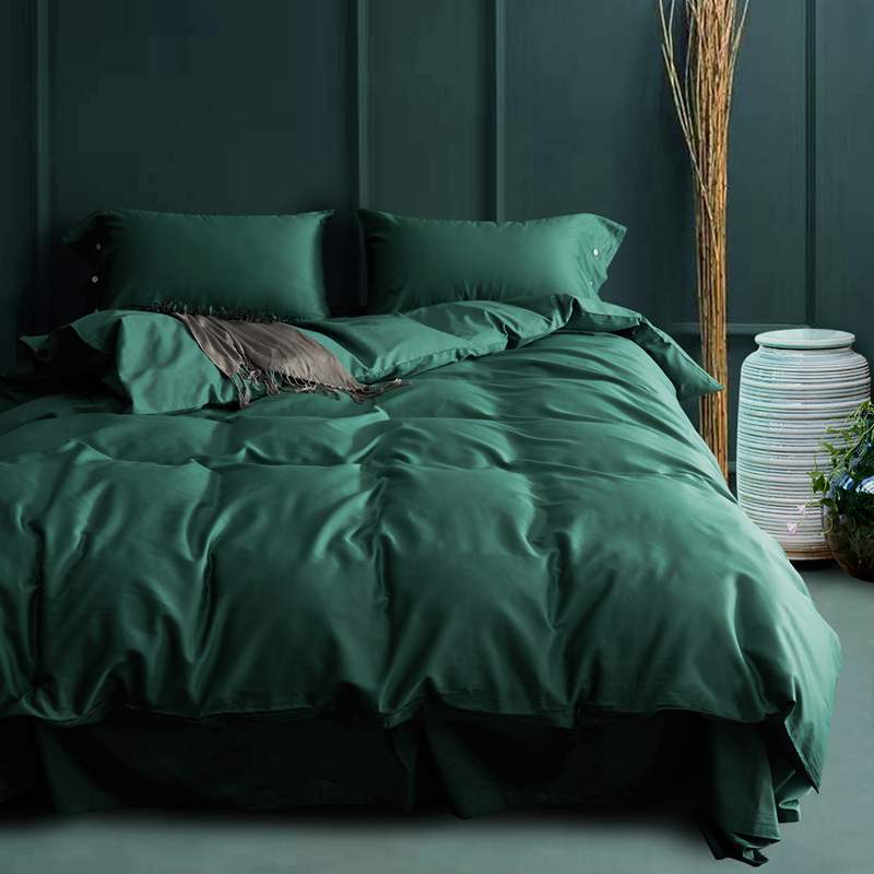 Cama doble, color sencillo, 80 sencillos, cuatro piezas, sábana tamaño M