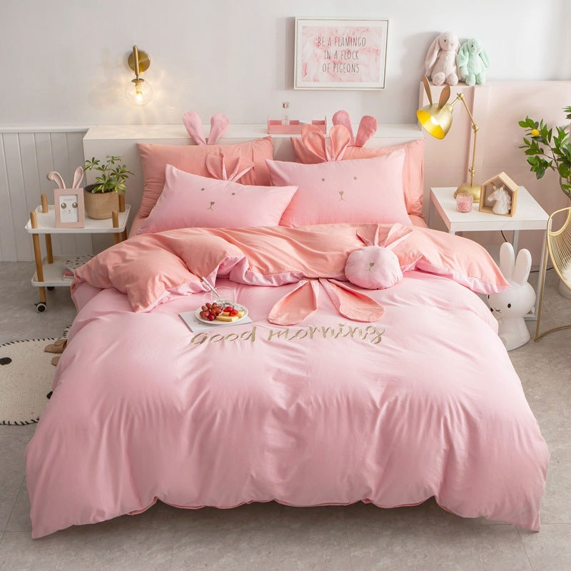 Princess Style Spring And Summer Girl Heart Quilt Bedding