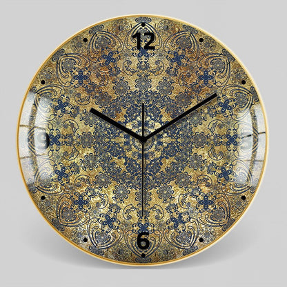 Horloge murale décorative nordique marocaine en verre de style ethnique à motif bohème