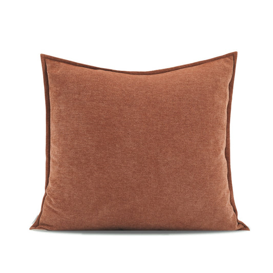 Orange Coffee Color Collision Color Imitation Cashmere Cushion For Leaning On