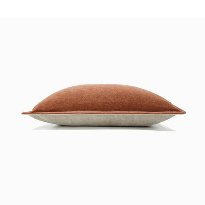 Orange Coffee Color Collision Color Imitation Cashmere Cushion For Leaning On