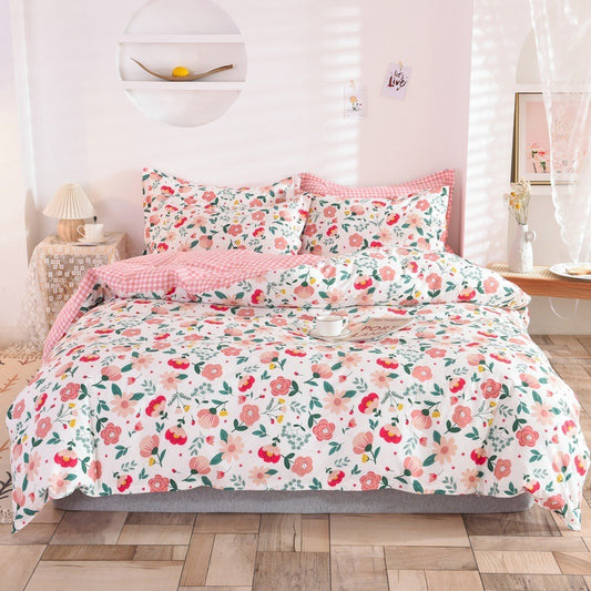 Student Dormitory Three-Piece Duvet Cover, Bed Linen And Bedding