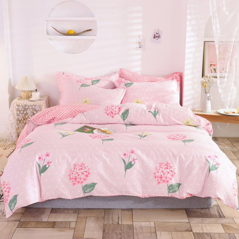 Student Dormitory Three-Piece Duvet Cover, Bed Linen And Bedding