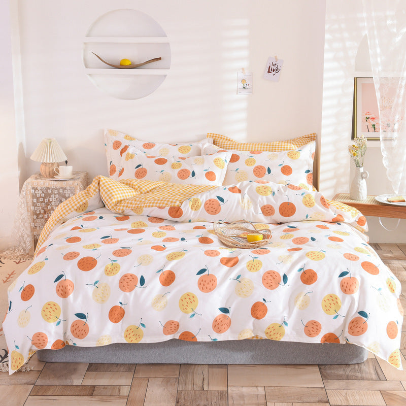 Student Dormitory Three-Piece Duvet Cover, Bed Linen And Bedding