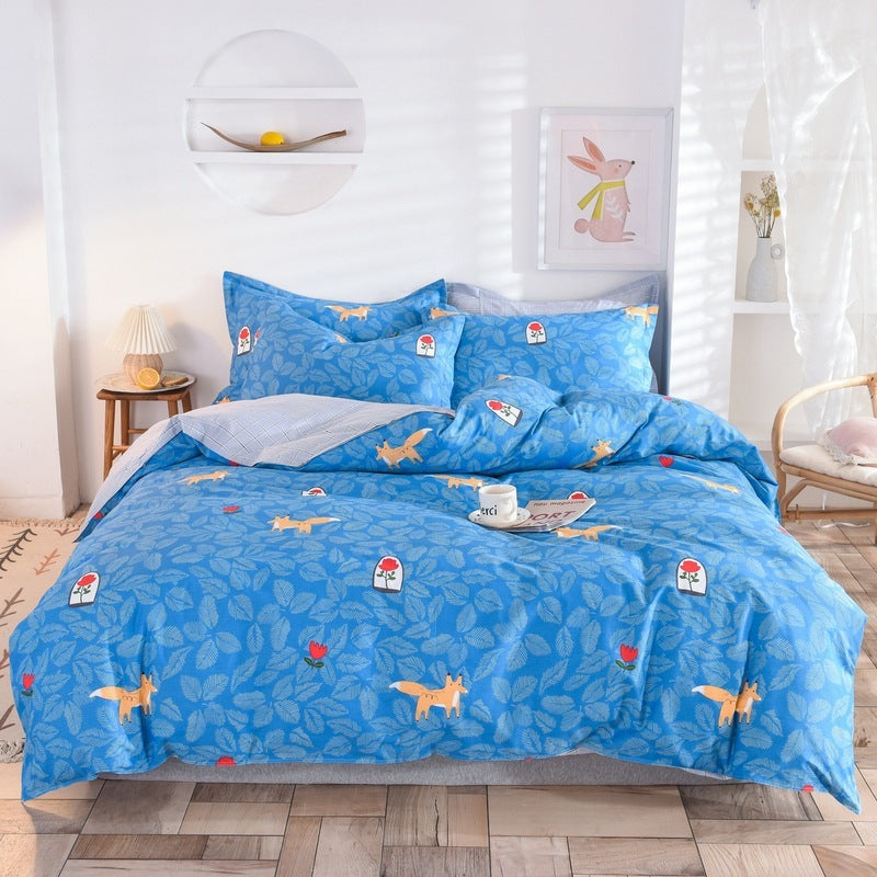 Student Dormitory Three-Piece Duvet Cover, Bed Linen And Bedding