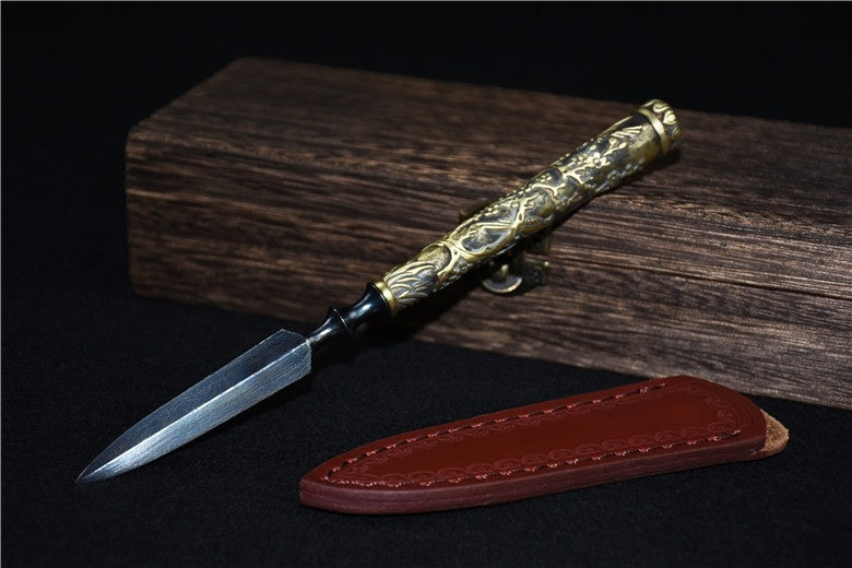 Longquan Tea Knife With Copper Handle