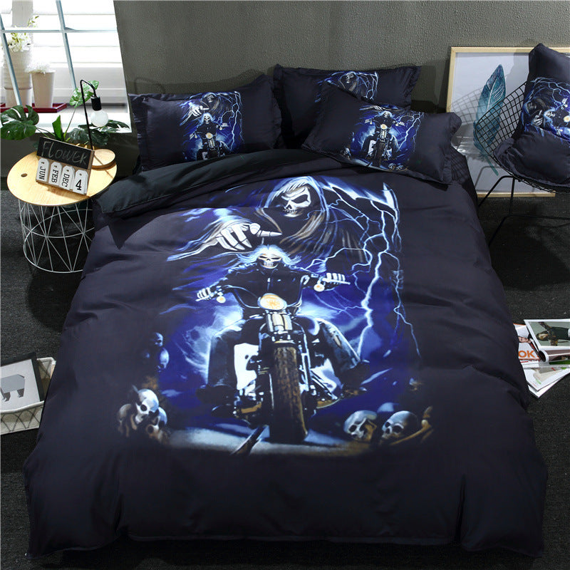 Three-Piece Digital 3d Printing Duvet Cover Bed