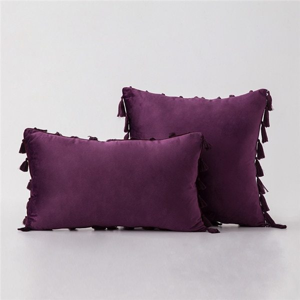 Velvet sofa pillowcase