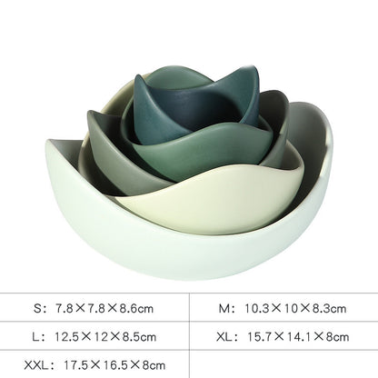 Ceramic lotus bowl