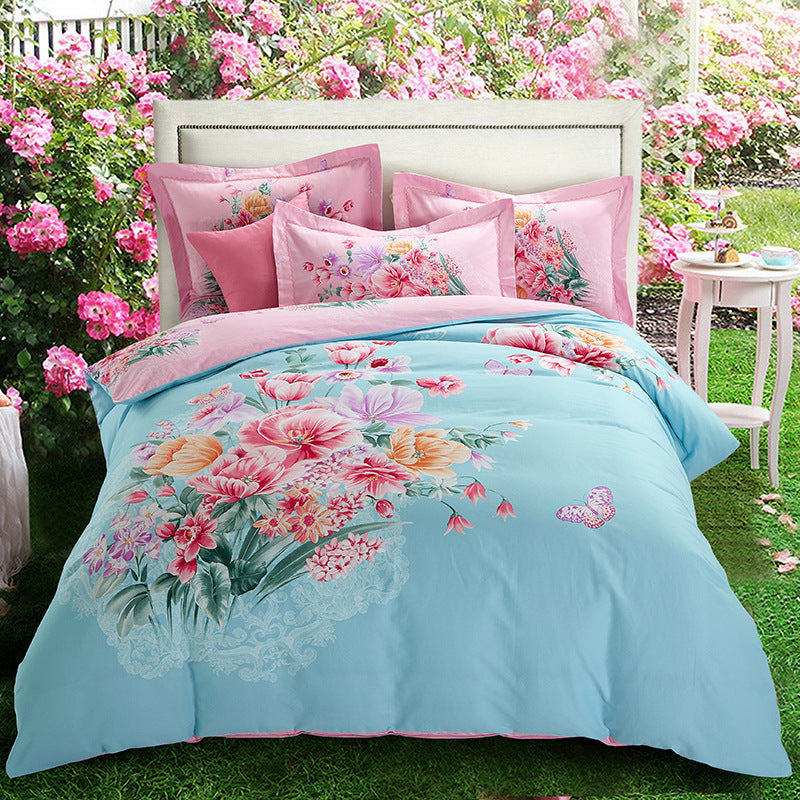 Four-piece cotton bed