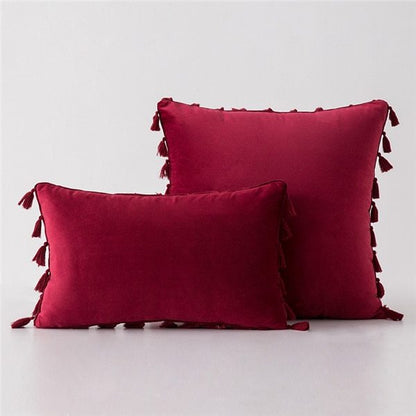 Velvet sofa pillowcase