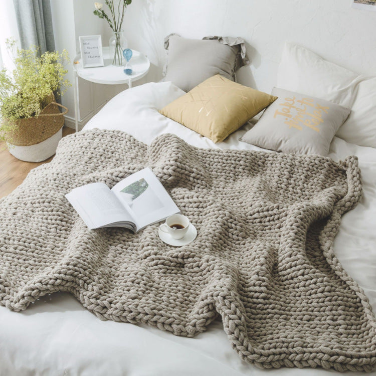 Sofa Lunch Break Knitted Office Nap Blanket