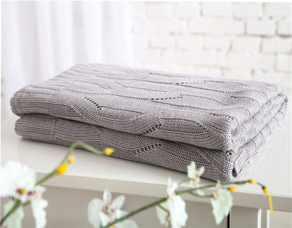 Bamboo fiber knitted blanket