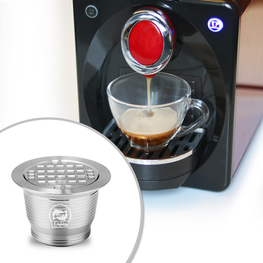 Coffee capsule square hole shell+spoon