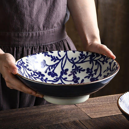 Japanese Style Underglaze Ceramic Bowl