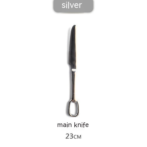 24-piece Handle Hanging Hole Knife Fork And Spoon