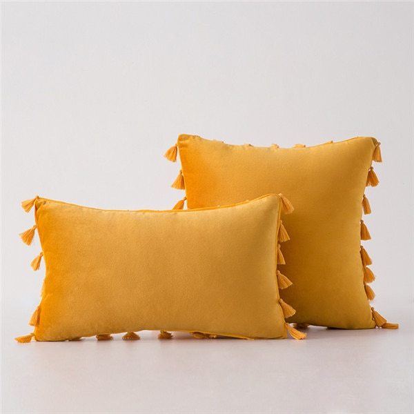 Velvet sofa pillowcase