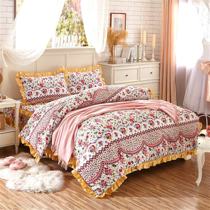 Non slip thickened cotton bed sheet