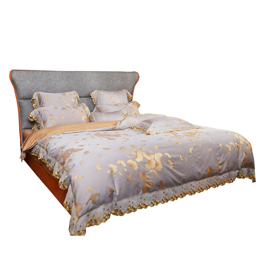 Juego de ropa de cama de lujo estilo pastoral francés europeo americano ligero